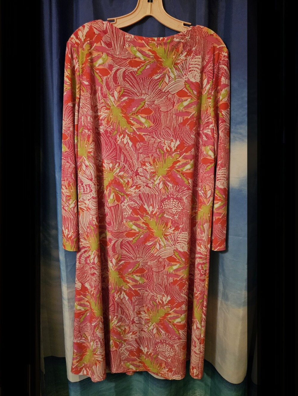 Pappagello Pink Floral Scoop Neck Dress - Picture 6 of 6